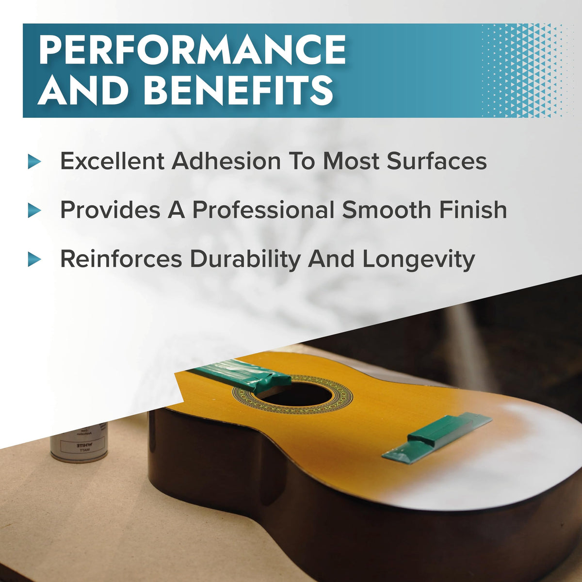 Polar Specialist Coatings All Surface Primer Matte White on wood and metal surfaces creates a consistent base.
