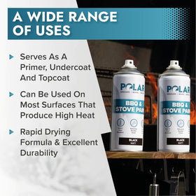 Polar Specialist Coatings multi-surface spray for ferrous metals indoors and outdoors.