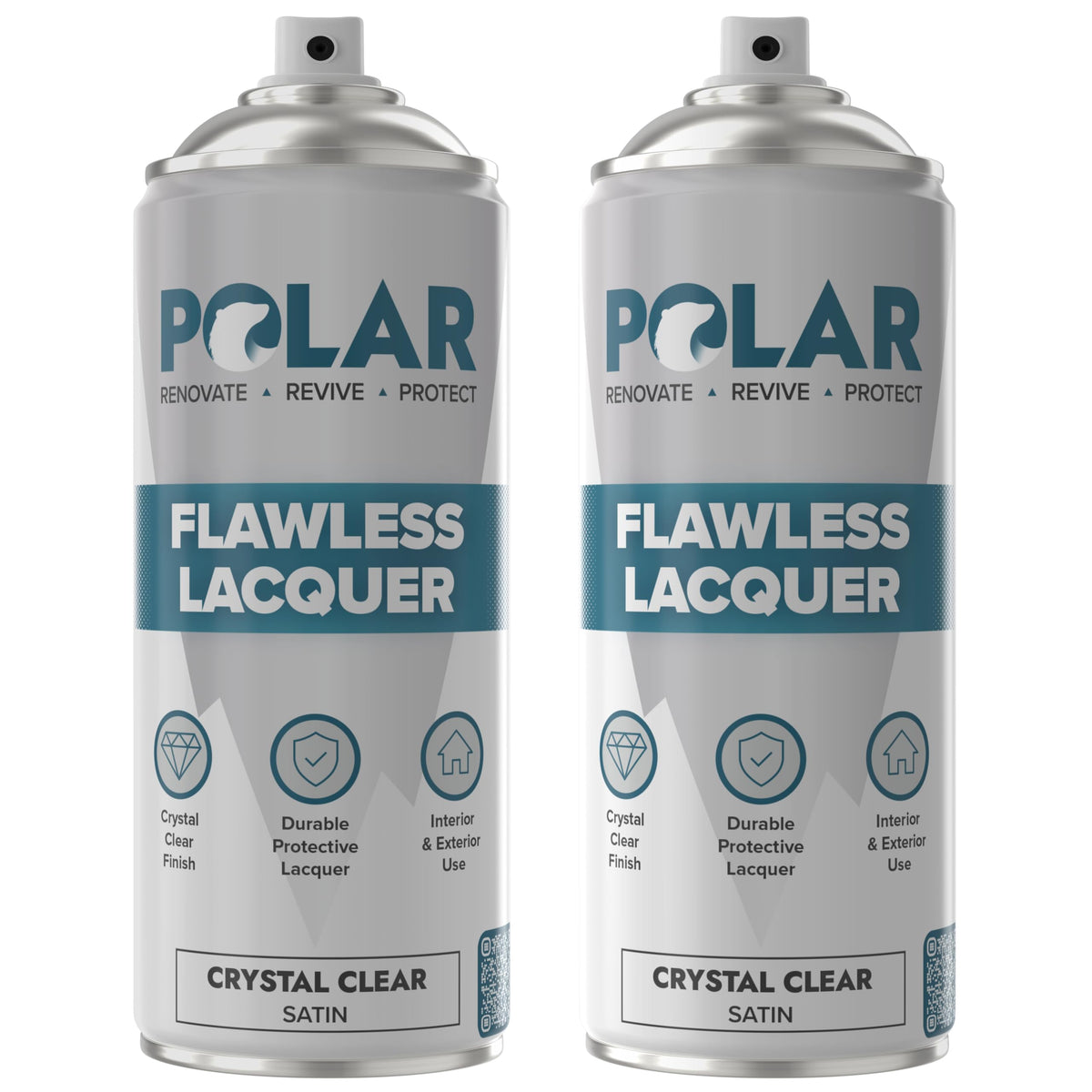 Polar Specialist Coatings polar clear satin lacquer spray can for a smooth, durable finish.