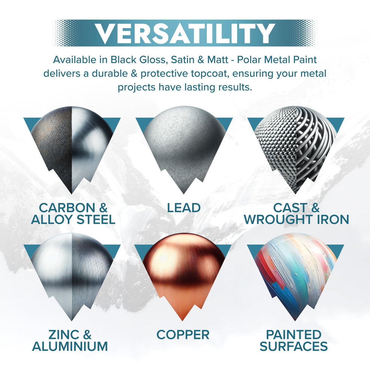 Polar Direct to Rust gloss finish provides a sleek, durable topcoat look.