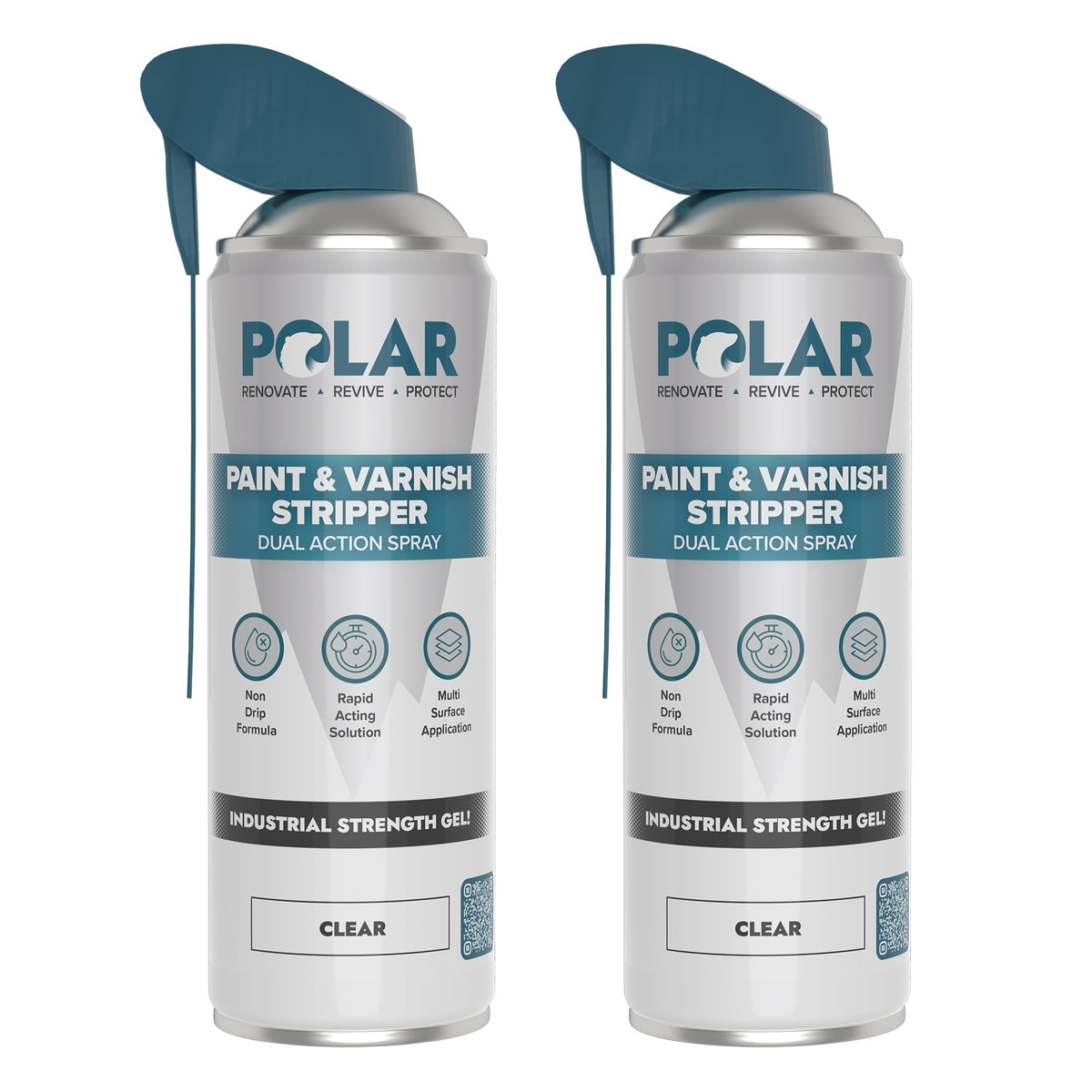 Polar Paint & Varnish Stripper bottle for efficient gel application on coatings