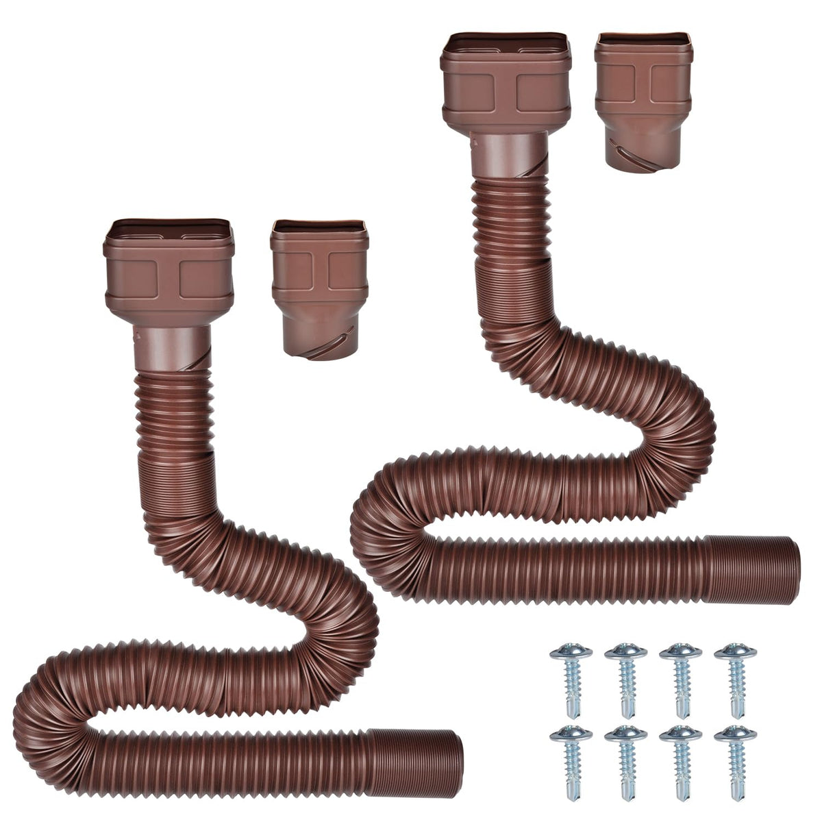 POLARDAYS 7ft downspout extension extended directs rainwater away from foundations