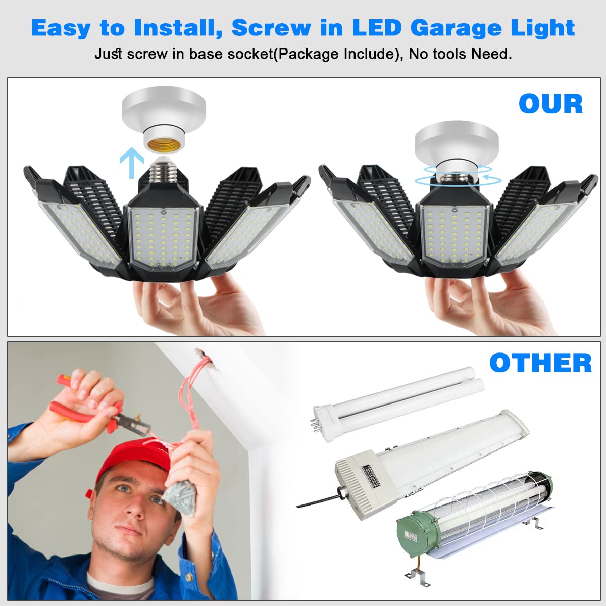 POLARPRA energy-efficient 200W light reduces power use without sacrificing bright, even illumination.