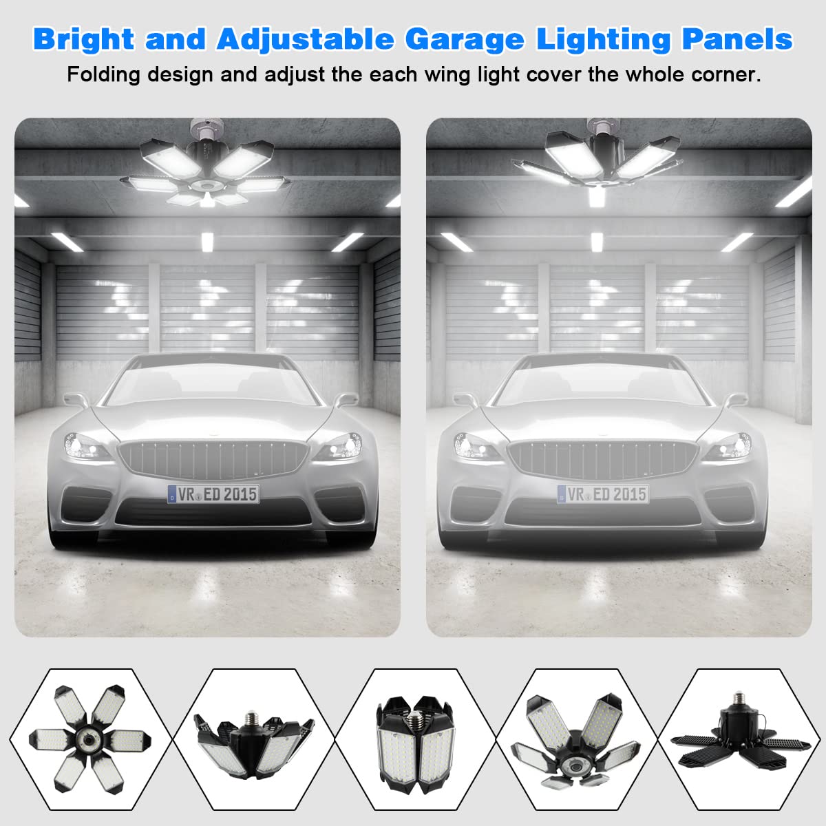 Polarpra garage light delivers 32000LM brightness across work areas and corners