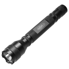 Police Security Blackjack 2AA flashlight front view, compact and rugged for everyday carry.