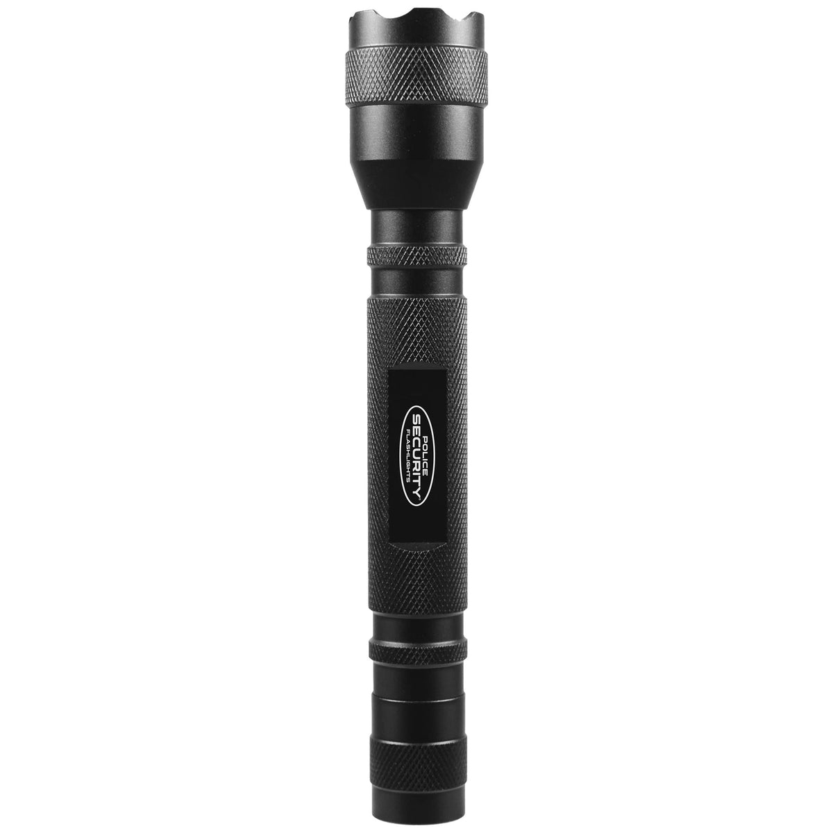 Police Security Blackjack 2AA flashlight in use with wrist strap.