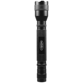 Police Security Blackjack 2AA flashlight in use with wrist strap.