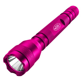 Police Security Maiden pink compact flashlight, durable and portable for everyday carry.