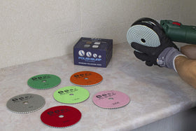 POLISHSURF 5-inch backing pad securing polishing pads