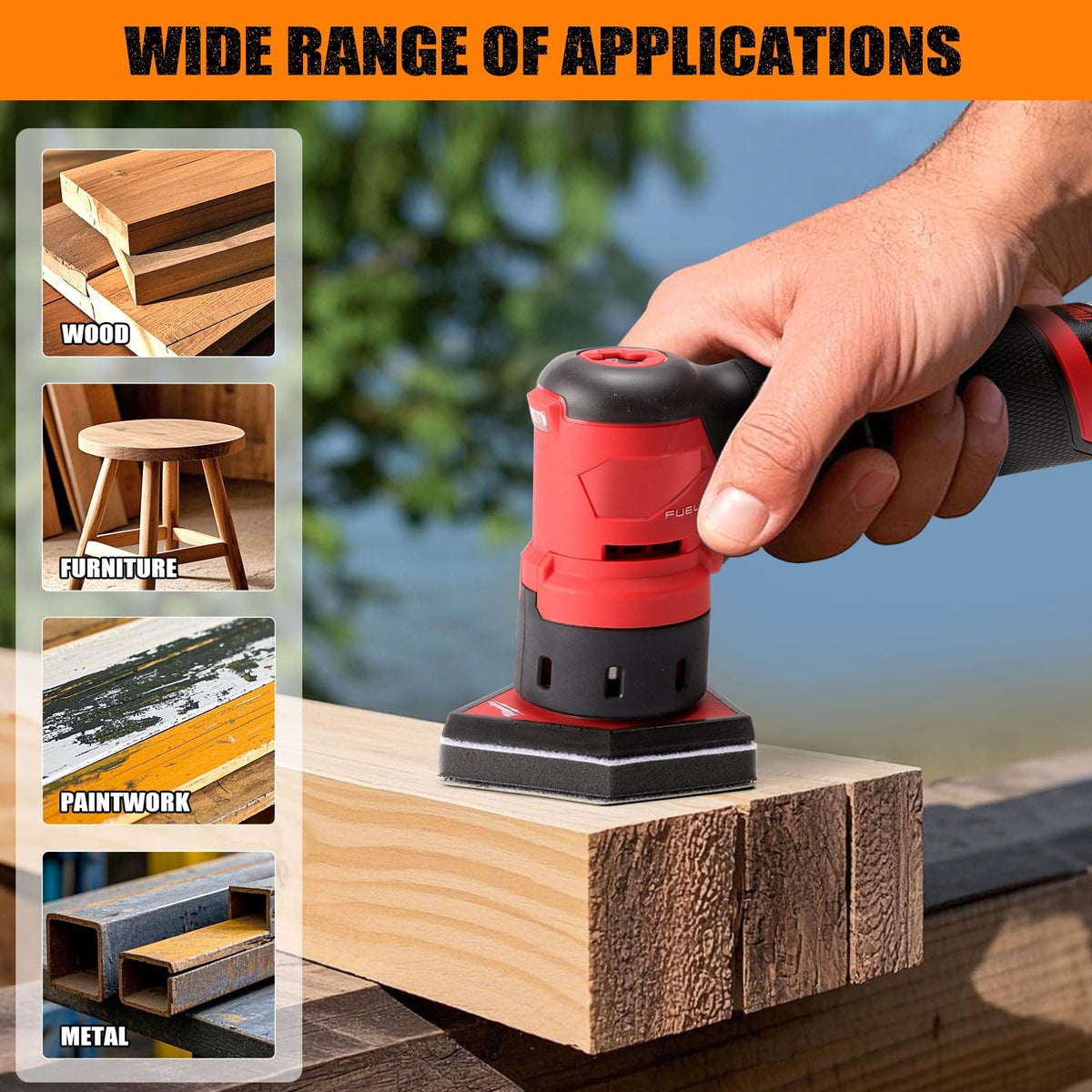 POLIWELL M12 compatible triangle sanding sheets