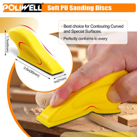 POLIWELL 120-grit sandpaper pack for fine smoothing and prep