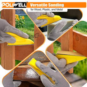 POLIWELL 400-grit sandpaper pack for final polish and sheen