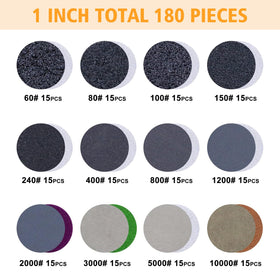POLIWELL wet dry sandpaper kit suited for multiple surface finishes