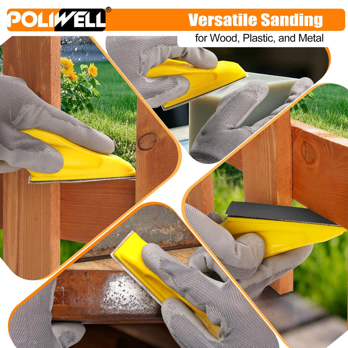 Polwell compact detail sander excels in tight spaces for precise finishing.