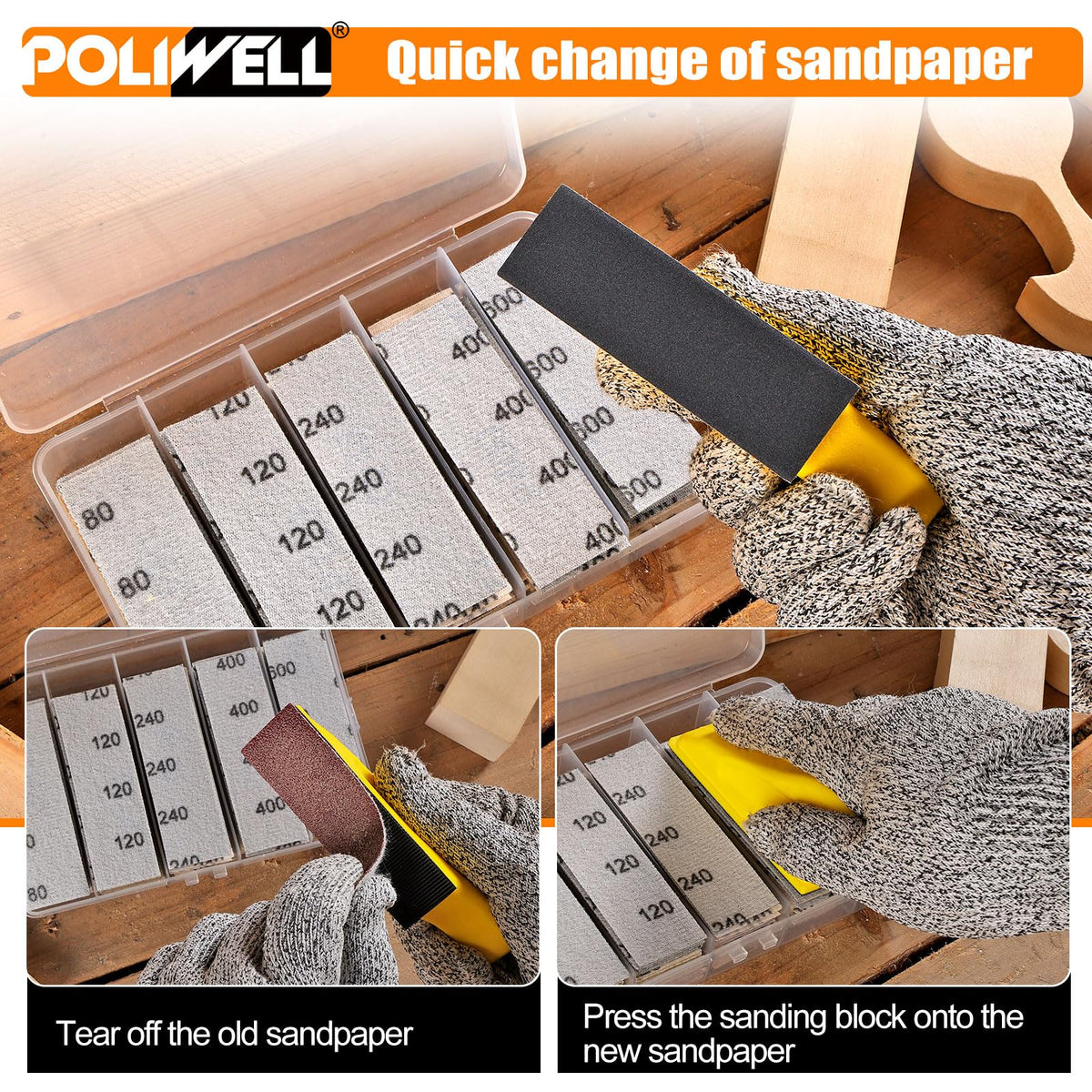 Polwell grit organizer box helps identify grits quickly and saves storage space.