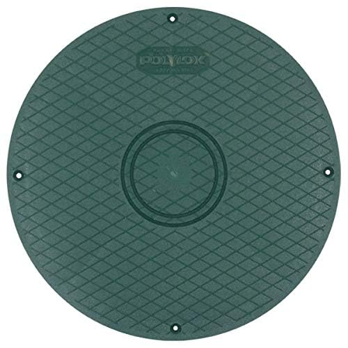 Polylok 12in flat cover side view highlights skid-resistant surface.