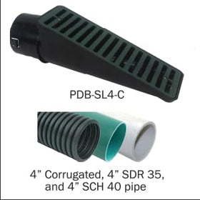 Polylok 4 in 1 slope drain supports 3 in corrugated connections