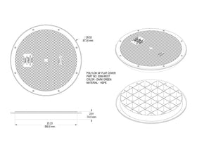 Polylok heavy-duty flat cover with foam gasket for airtight sealing.