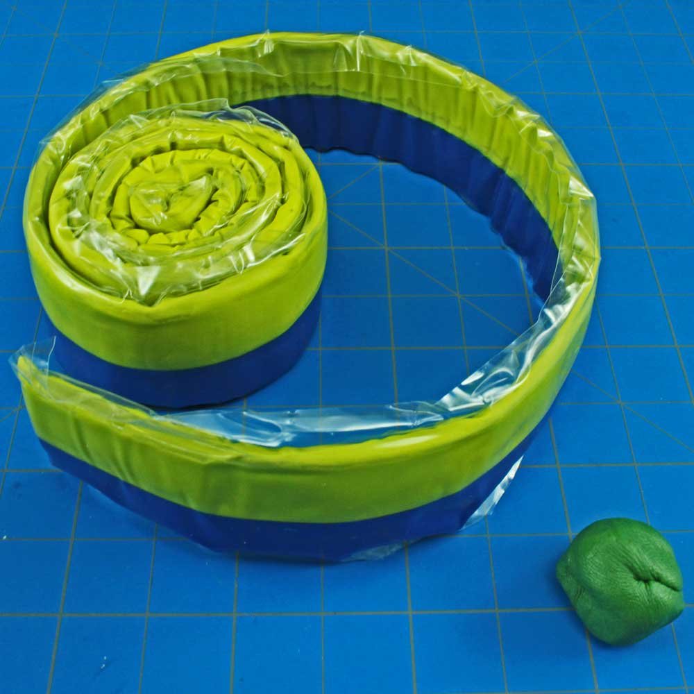 Kneadatite Blue/Yellow epoxy putty tape modeling use for sculpting details and repairs