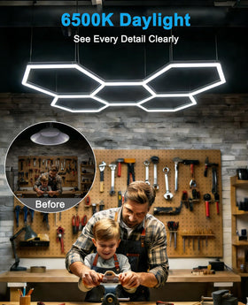Pomelotree garage LED panel for garages, basements, and workshops.