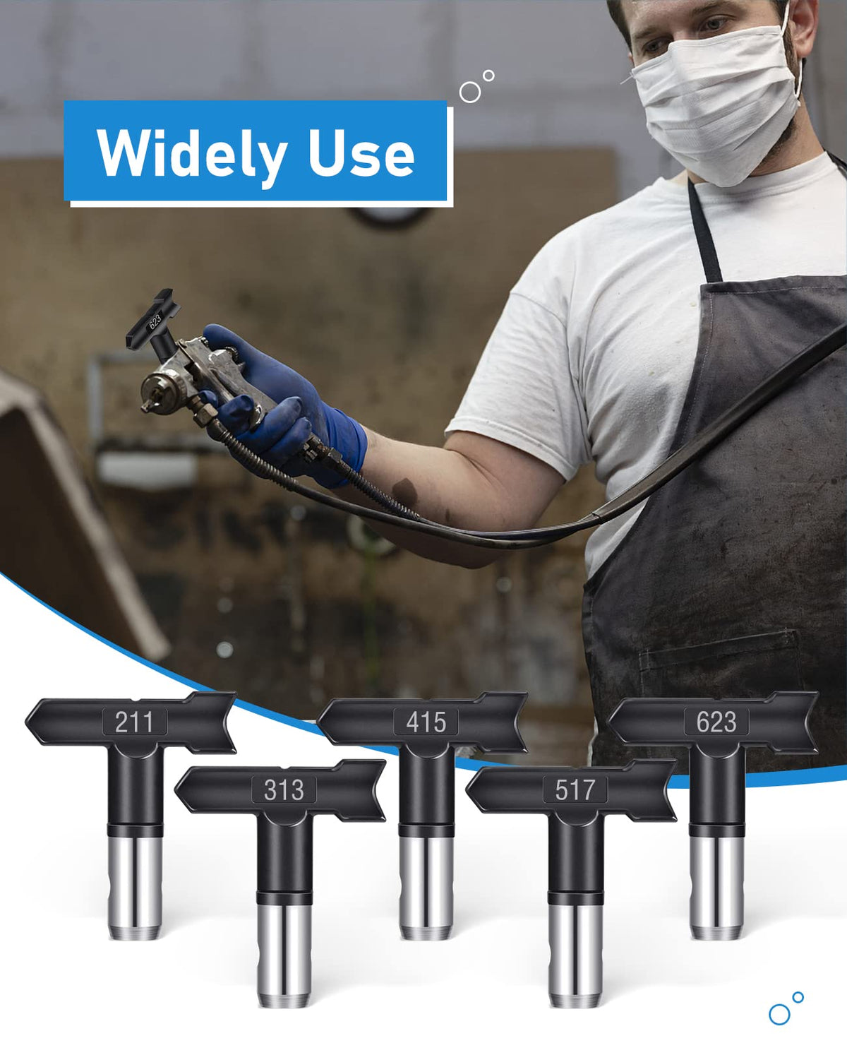 Pomelotree reversible spray tip kit supports quick clean and clog prevention.