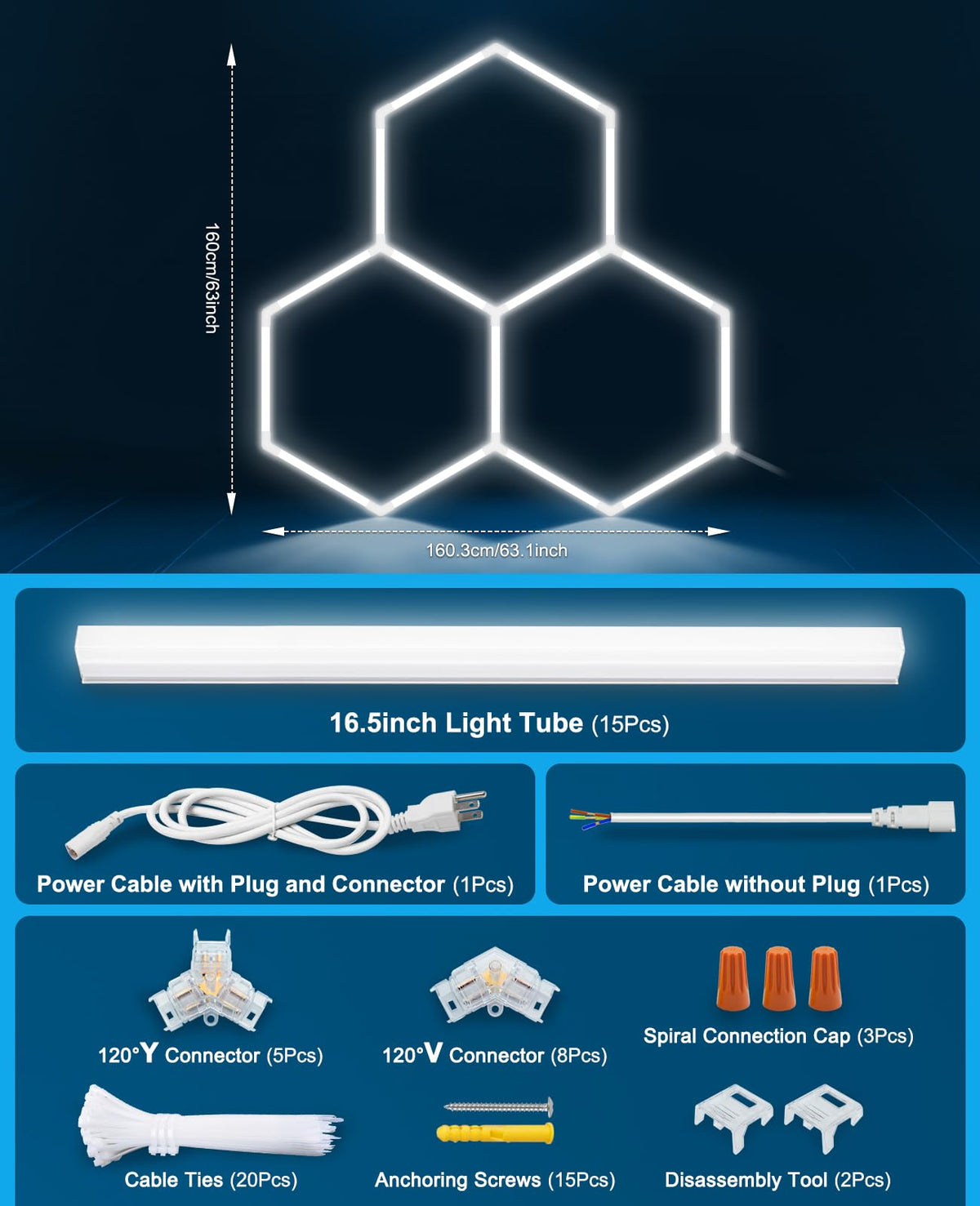 Pomelotree wide-area lighting for shops, gyms, and exhibition halls.