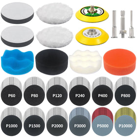 Pomsare 133pcs sanding disc kit for car detailing delivers precise sanding results.