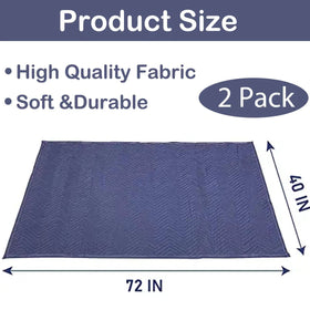 PONGHEI 2 moving blanket features durable stitching for reliable padding.