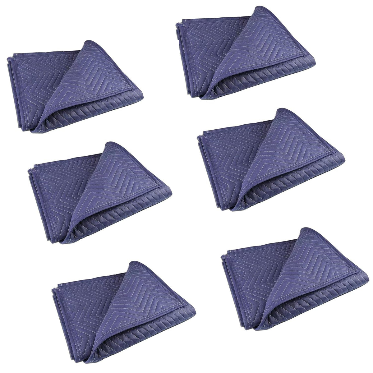 PONGHEI 6-pack 40x72 moving blanket folded for compact storage and furniture protection.