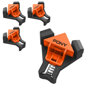 PONY 4-Pack Corner Clamp keeps 90-degree joints precise for frames and boxes.