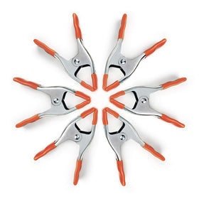 PONY 6-inch heavy-duty spring clamps set front view showing solid grip for woodwork