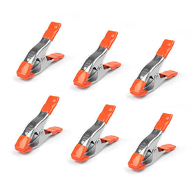 PONY 6-inch heavy-duty spring clamps set versatile use on wood, metal, and plastic