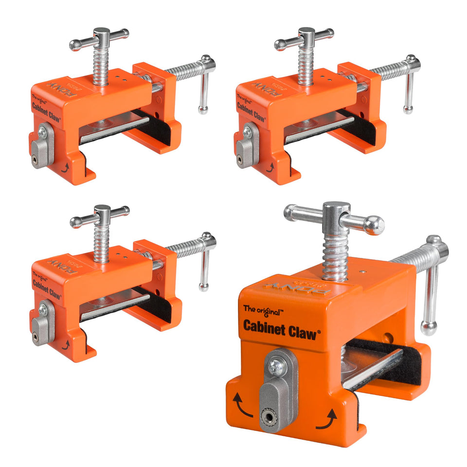 PONY 8510 cabinet claw front view for fast, accurate face-frame installation.