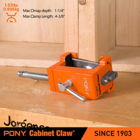 PONY 8510 cabinet claw built to 440 lbs load capacity for sturdy holds.