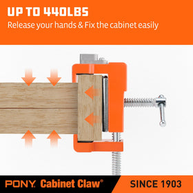 PONY 8510 cabinet claw protective pads cushion delicate cabinetry during clamping.