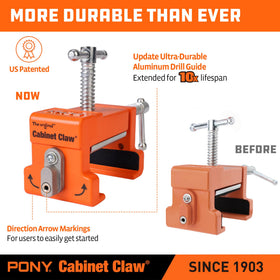 PONY 8510 protective pads cushion cabinetry during clamping.