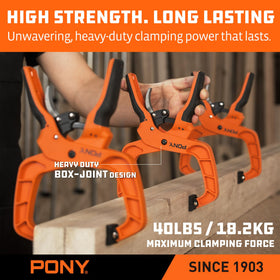 PONY double-row ratchet teeth provide precise pressure control for accurate assemblies.