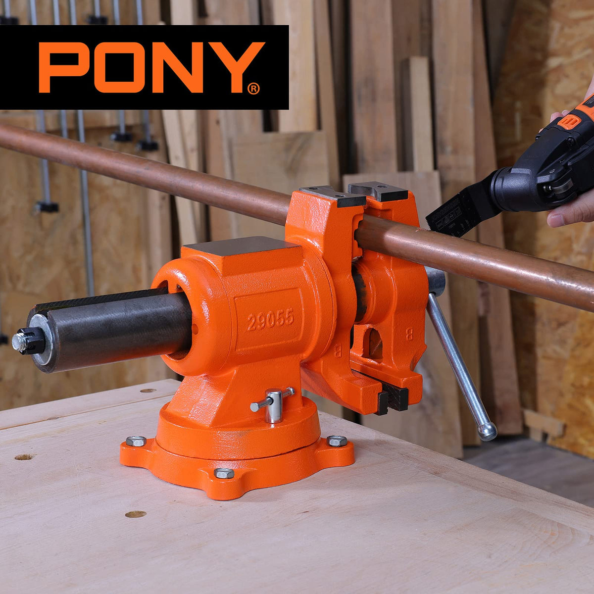 PONY heavy clamping force up to 5512 lbs for demanding jobs