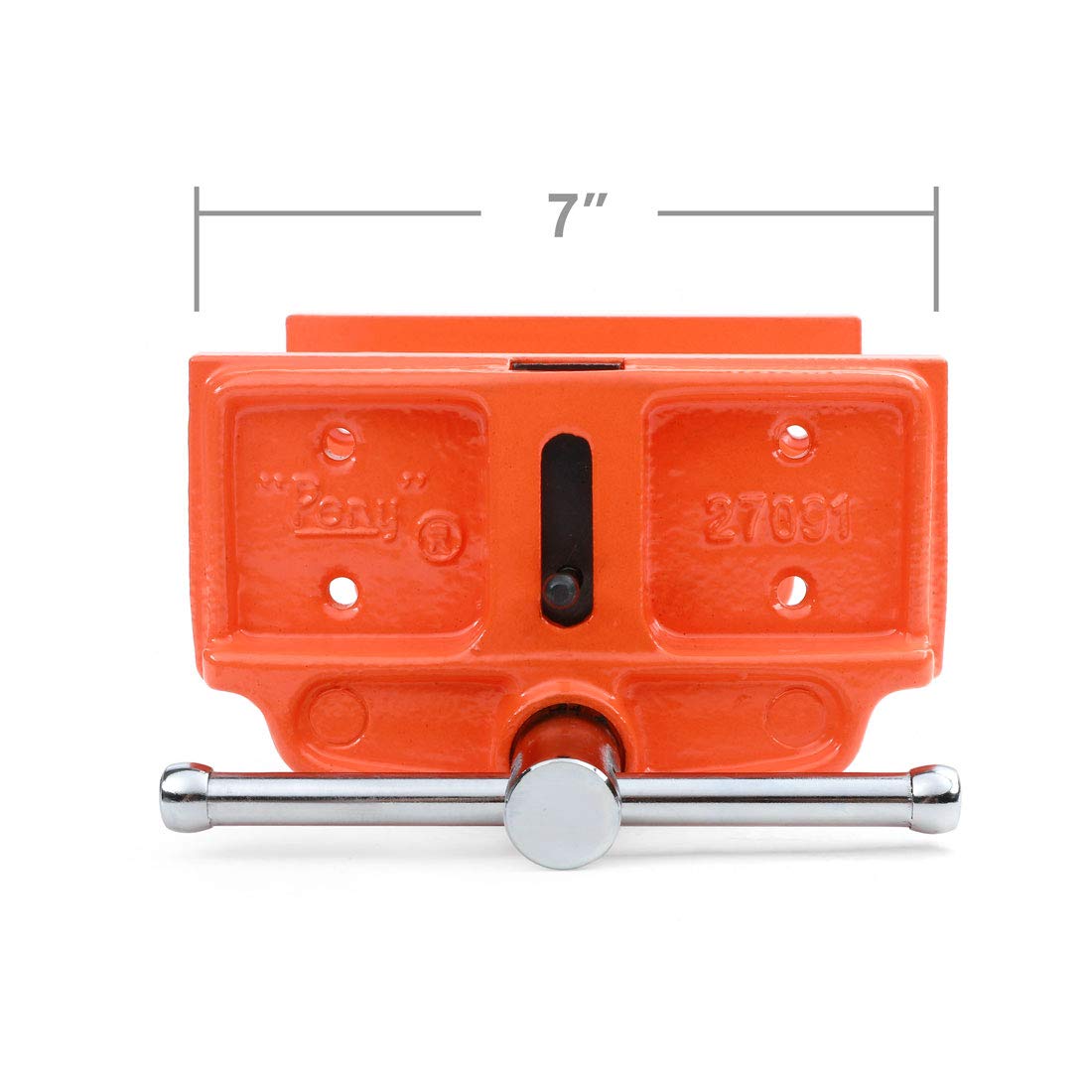 Front jaw dog on Pony 27091 securely grips oversized pieces