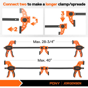 PONY Jorgensen EZ Hold spreader setup enabling flexible layouts.