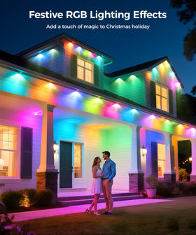 POOFZY exterior lights used for Christmas, Easter, and daily decor