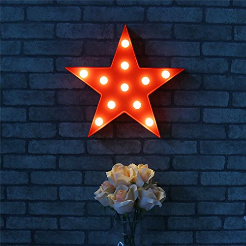 Pooqla Marquee Star Sign adds ambient lighting without cords