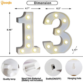 Pooqla battery-powered marquee lights provide wireless glow for parties