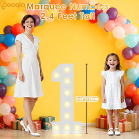 Pooqla battery-powered LED numbers provide flexible placement