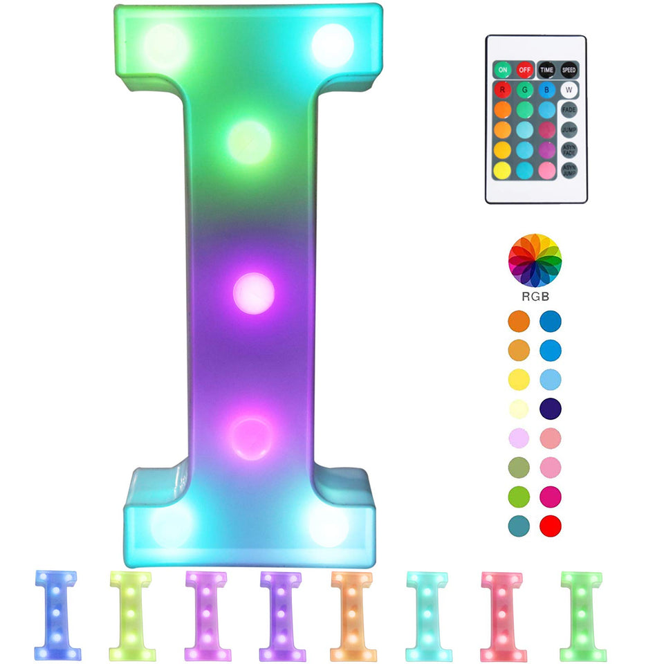Pooqla marquee letters with remote front view for vibrant events