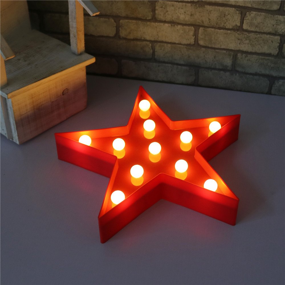 Pooqla battery-operated star sign offers portable decor for photos