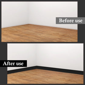 POPAKAN easy-clean surface baseboard maintains a clean look.