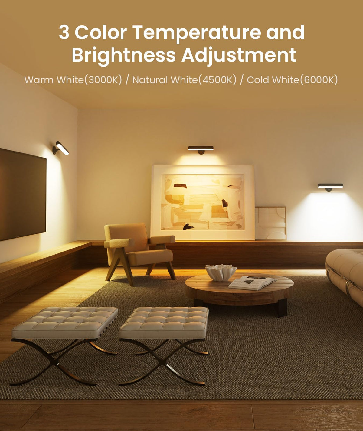 PopoIron 7500mAh battery powers long-lasting illumination.