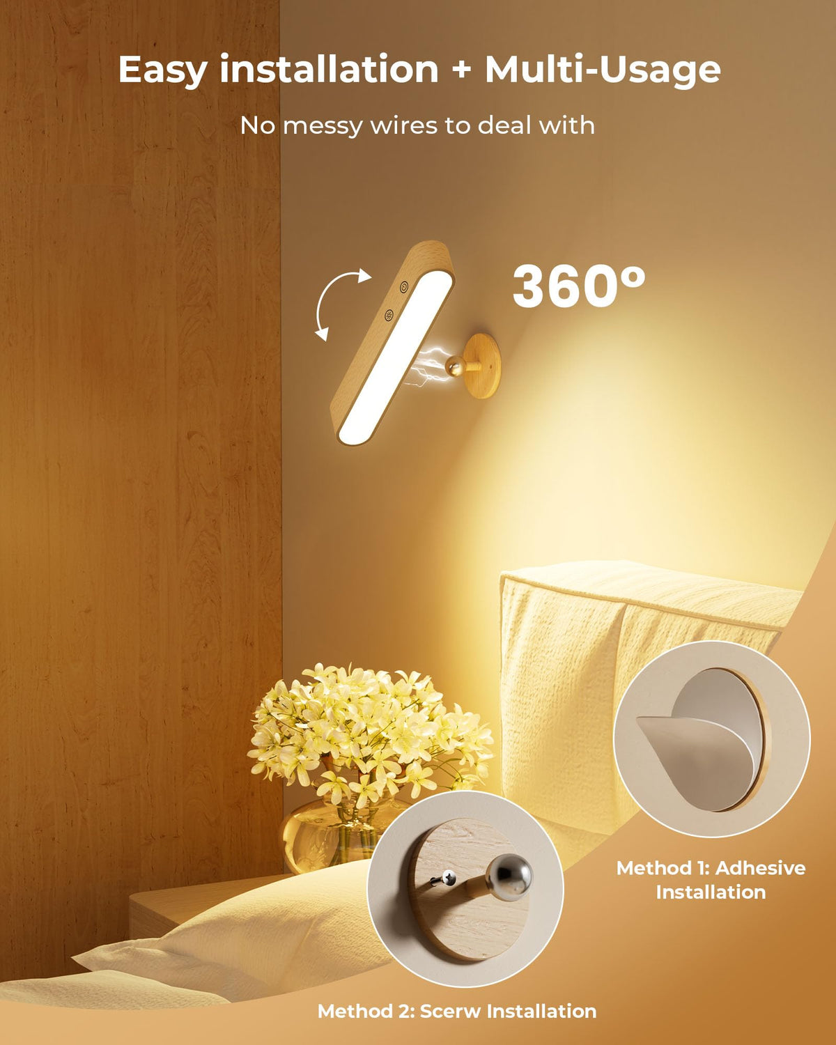 PopoIron magnetic rotation mount allows versatile placement and angle changes.