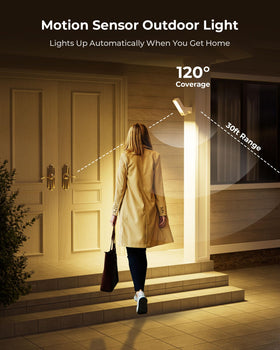 PopoIron exterior light mounted on wall with remote control for easy adjustments